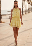 Still Yours Floaty Mini Dress Yellow