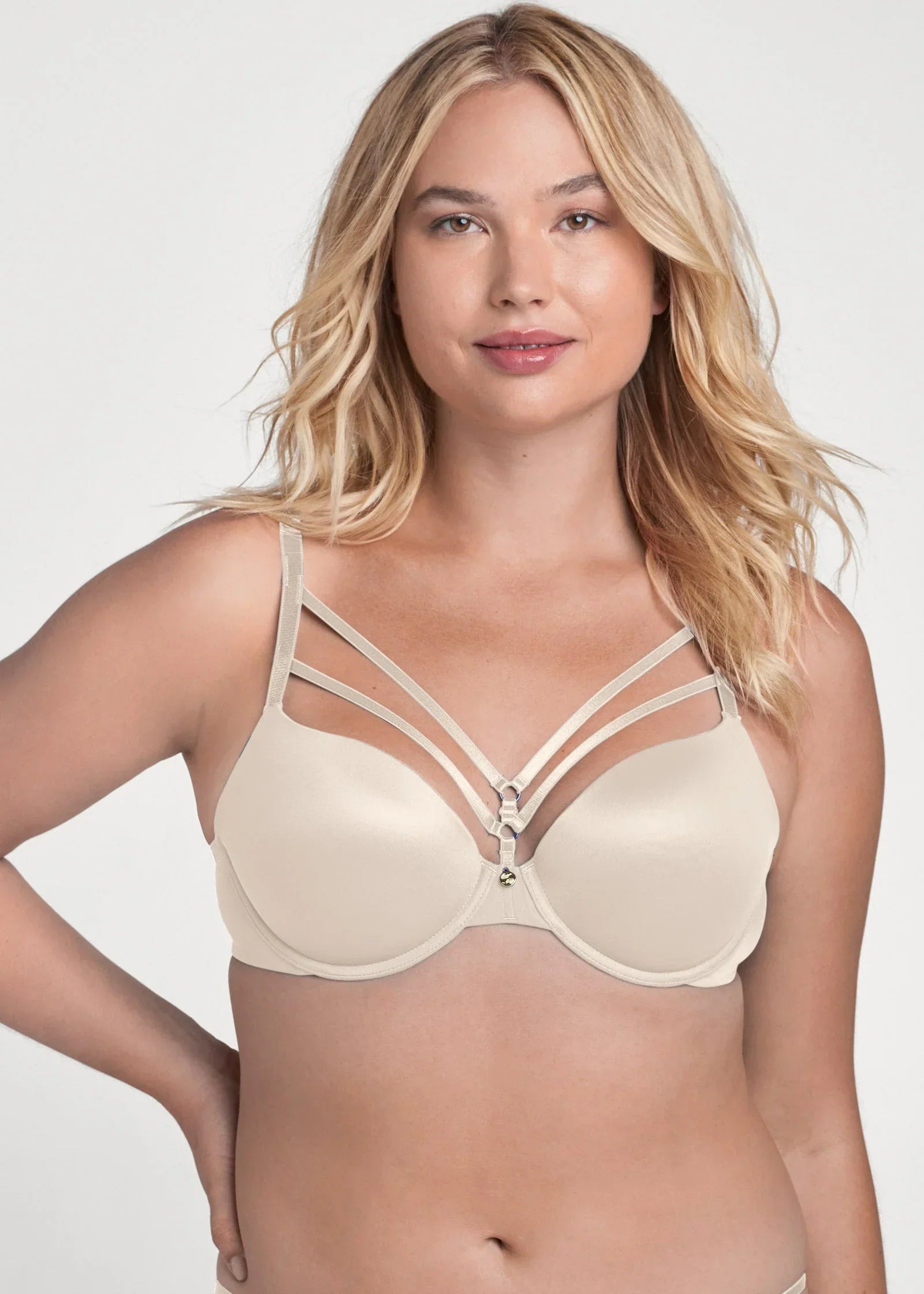Pearl By VENUSÂ Strappy Plunge Bra Whisper
