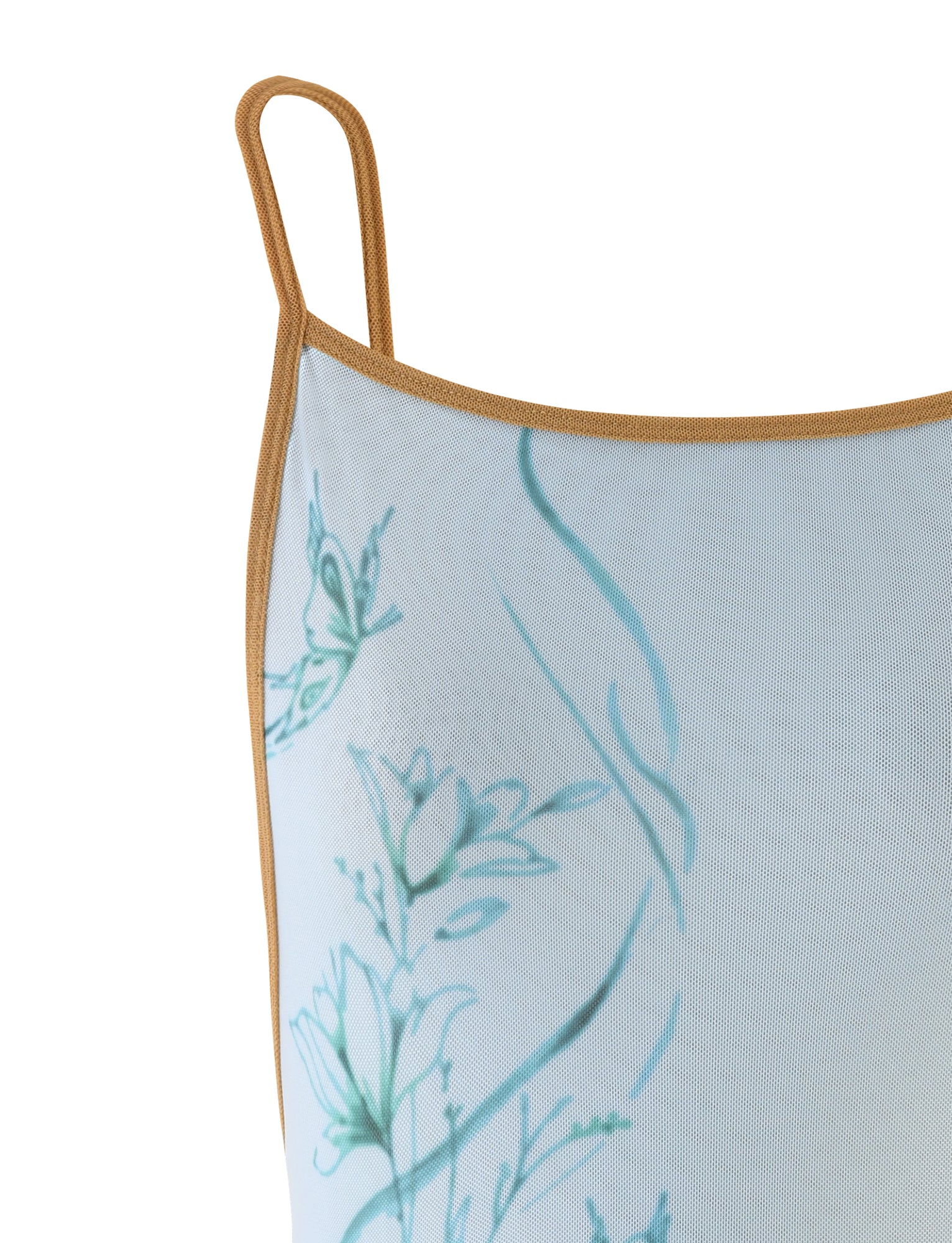 ELVERA TOP BLUE GRADIENT FLORAL