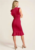 Ruffle Detail Dress Barberry