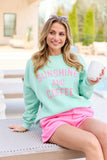 Sunshine And Coffee Mint Graphic Sweatshirt