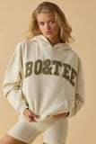 Oversized Hooded Sweatshirt in Bone