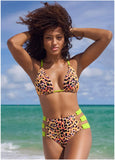 Strappy Ring Triangle Top Feline Fierce