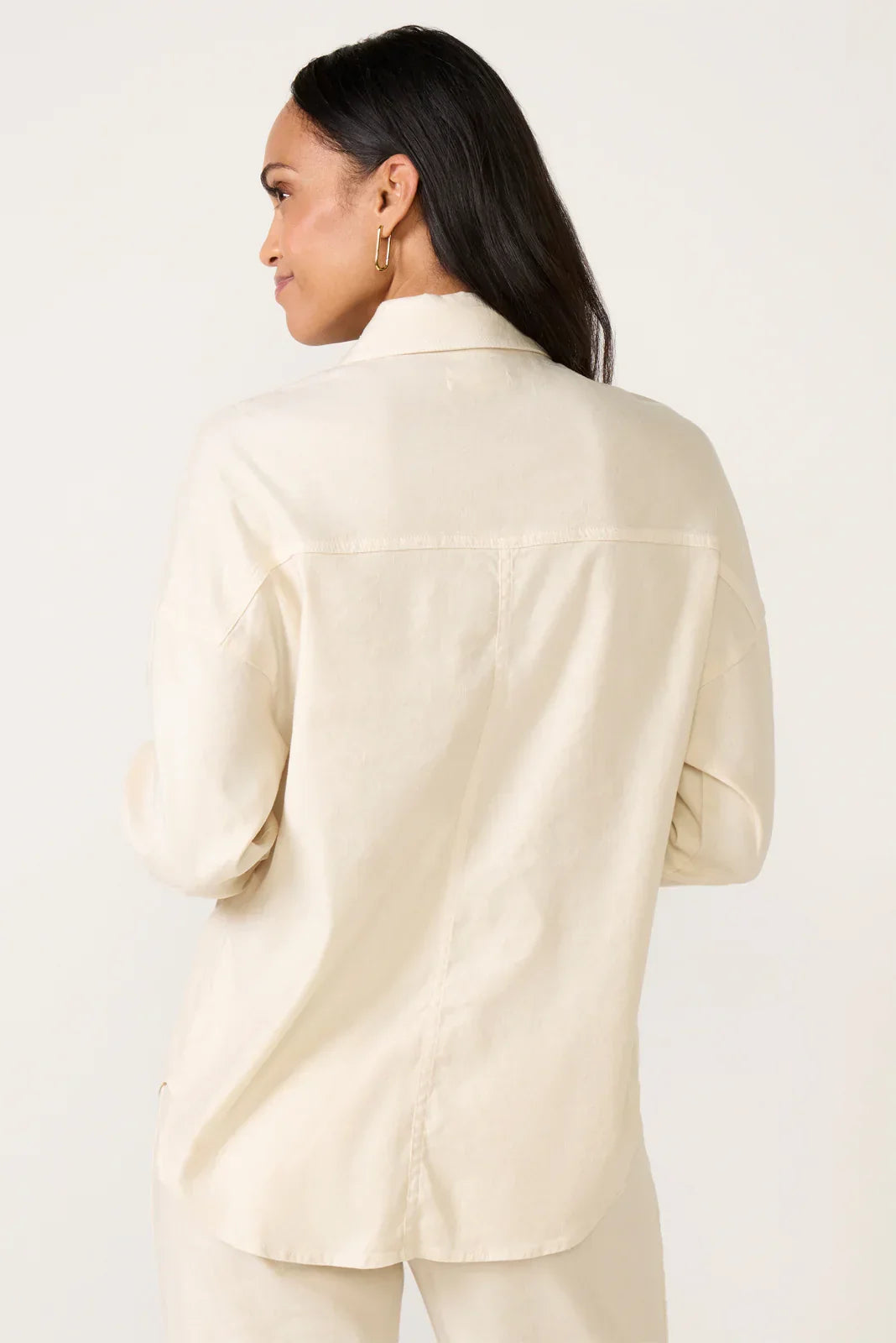 Frankie Stretch Linen Long Shacket