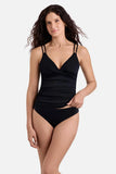 Tessa Underwire Tankini Top Black