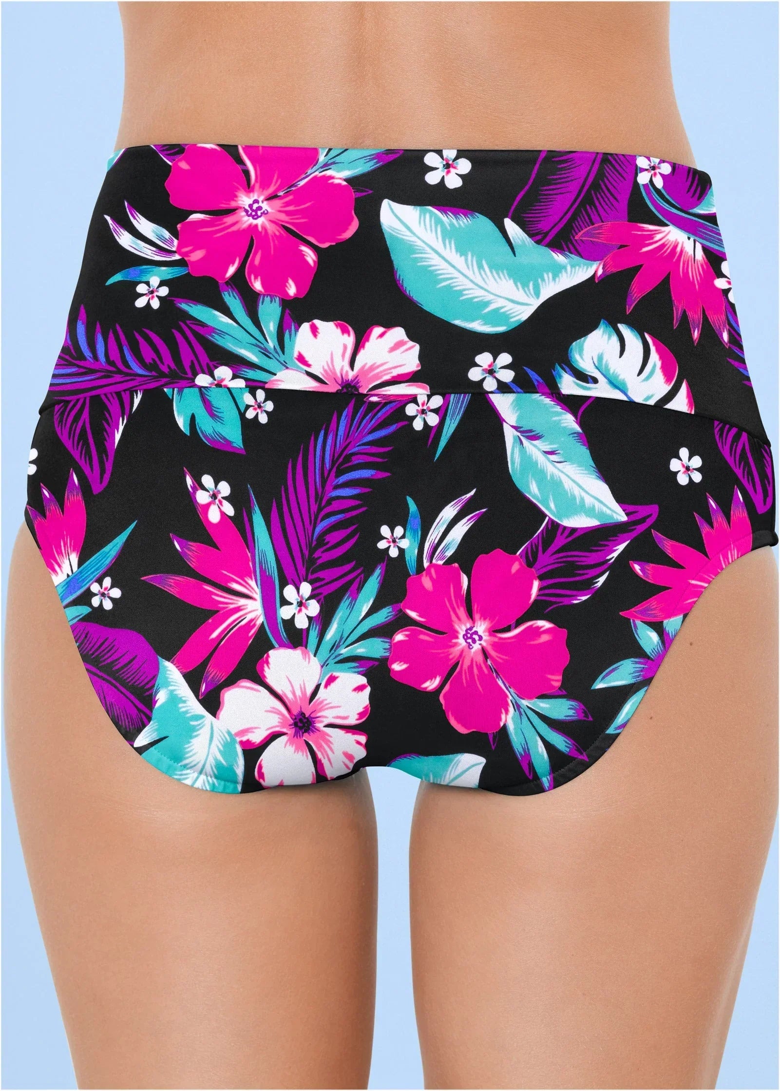 Leila High Waist Bottom Neon Tropical