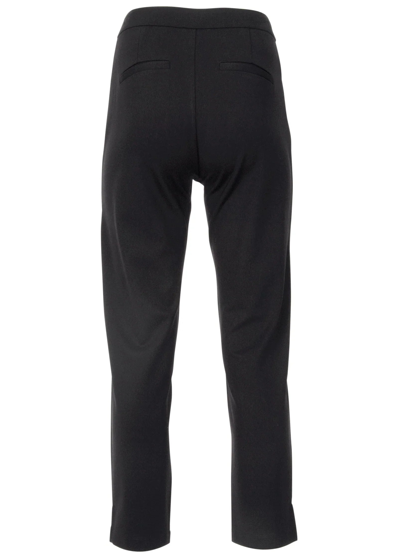 Smoothing Ponte Straight Leg Pants Jet Black