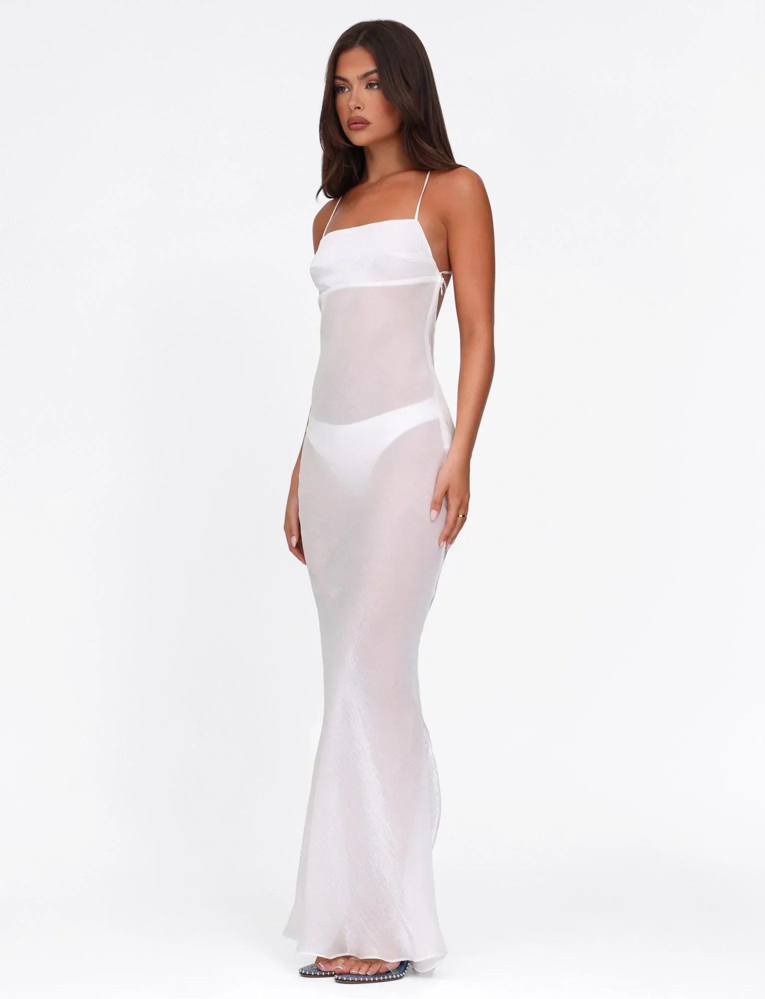KIAH MAXI DRESS WHITE ICE
