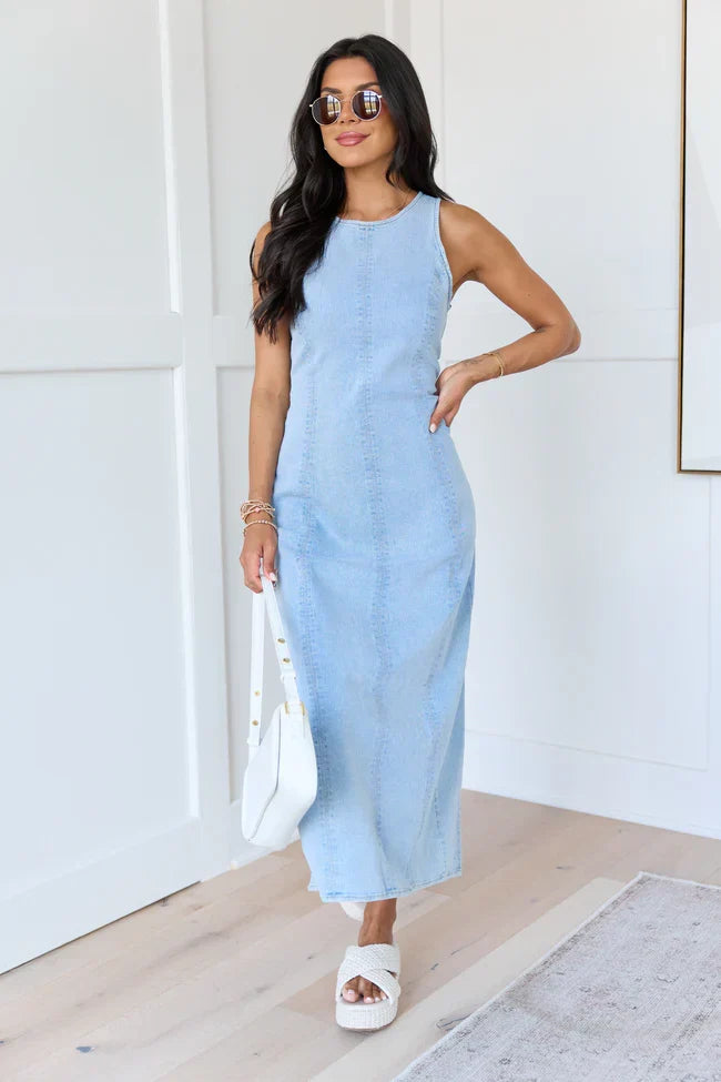 Blaze Denim Maxi Dress