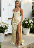 Worth Waiting For Cross Back Gown Jacquard Yellow