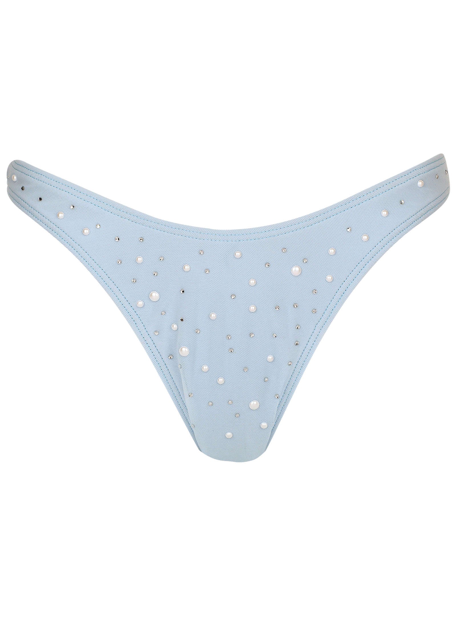 Embellished Malibu Cheeky Bottom Light Blue
