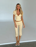 KITTIE CAPRI YELLOW STRIPE