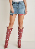 Americana Skirt Light Wash