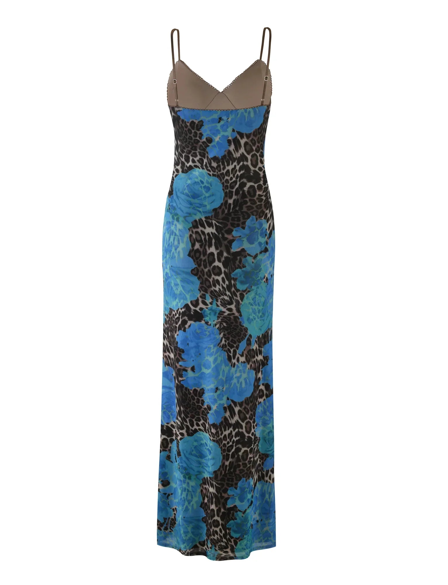 JULIANNA DRESS BLUE LEOPARD