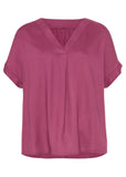 V Neck Top Mauve