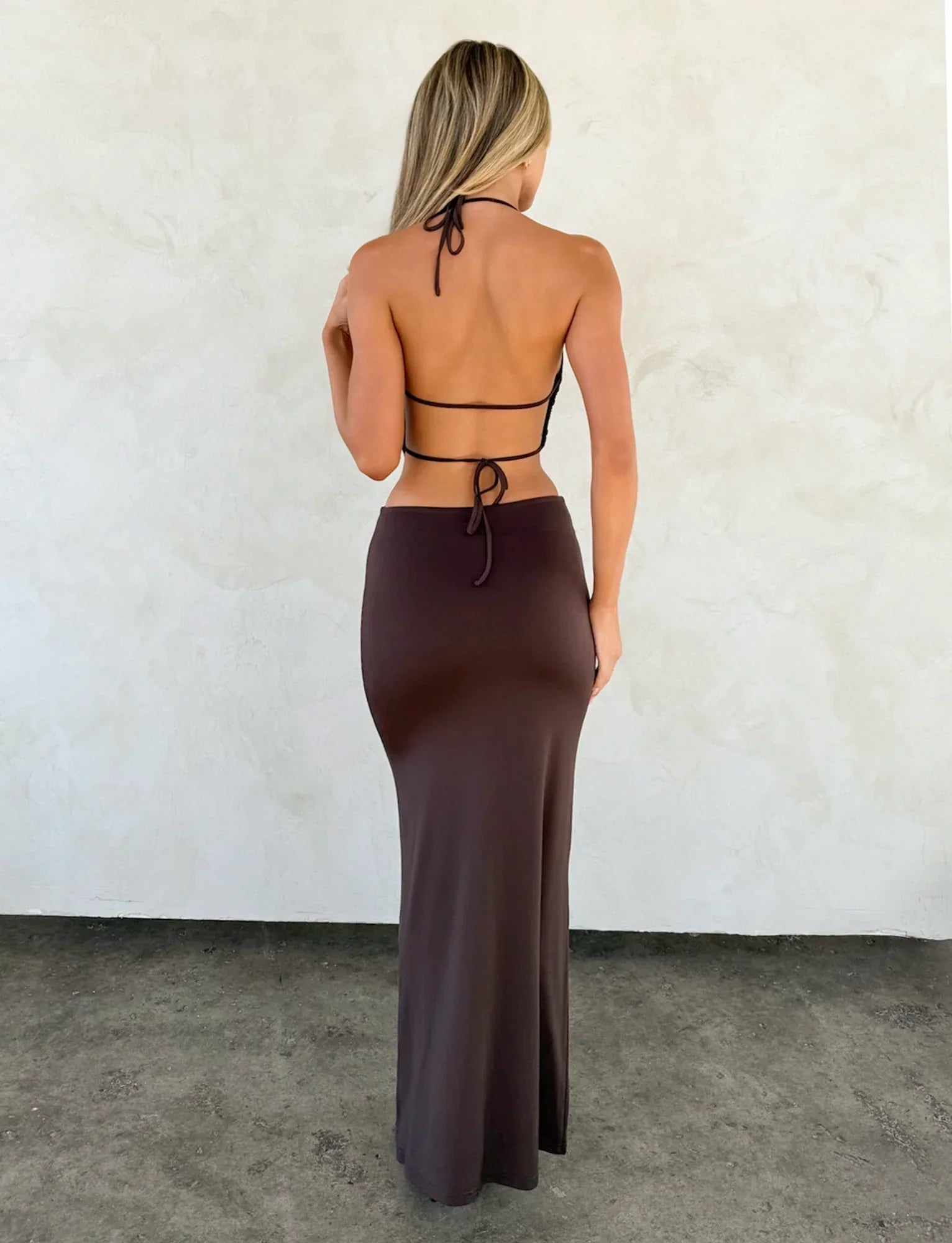 SURIYA MAXI DRESS CHOCOLATE BROWN