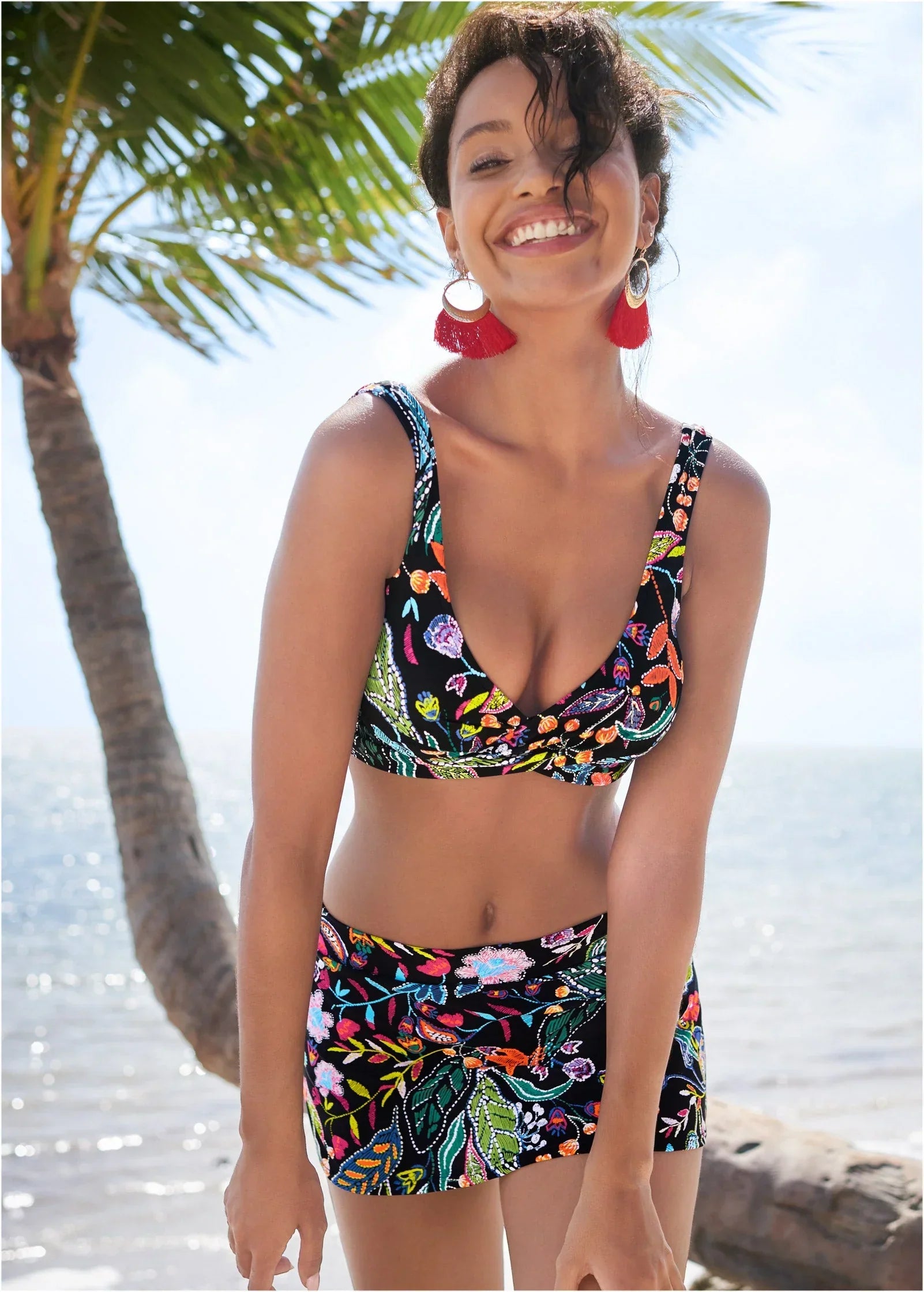 Lovely Lift Wrap Top Midnight Elegance