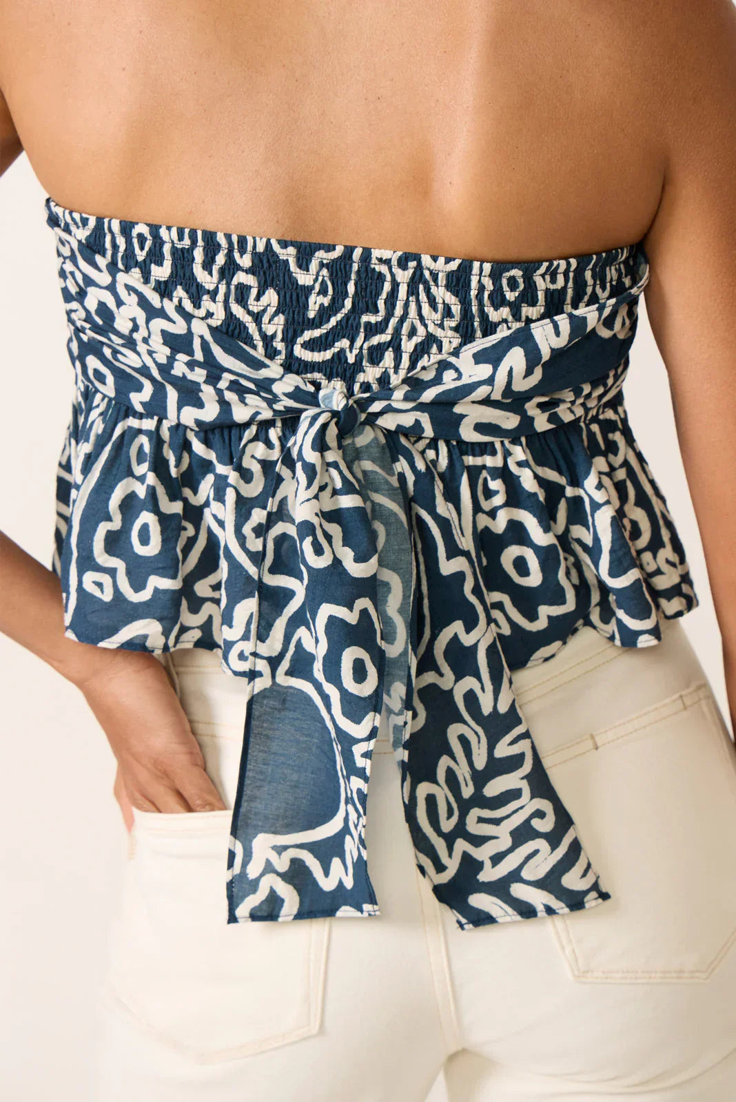 Della Strapless Top