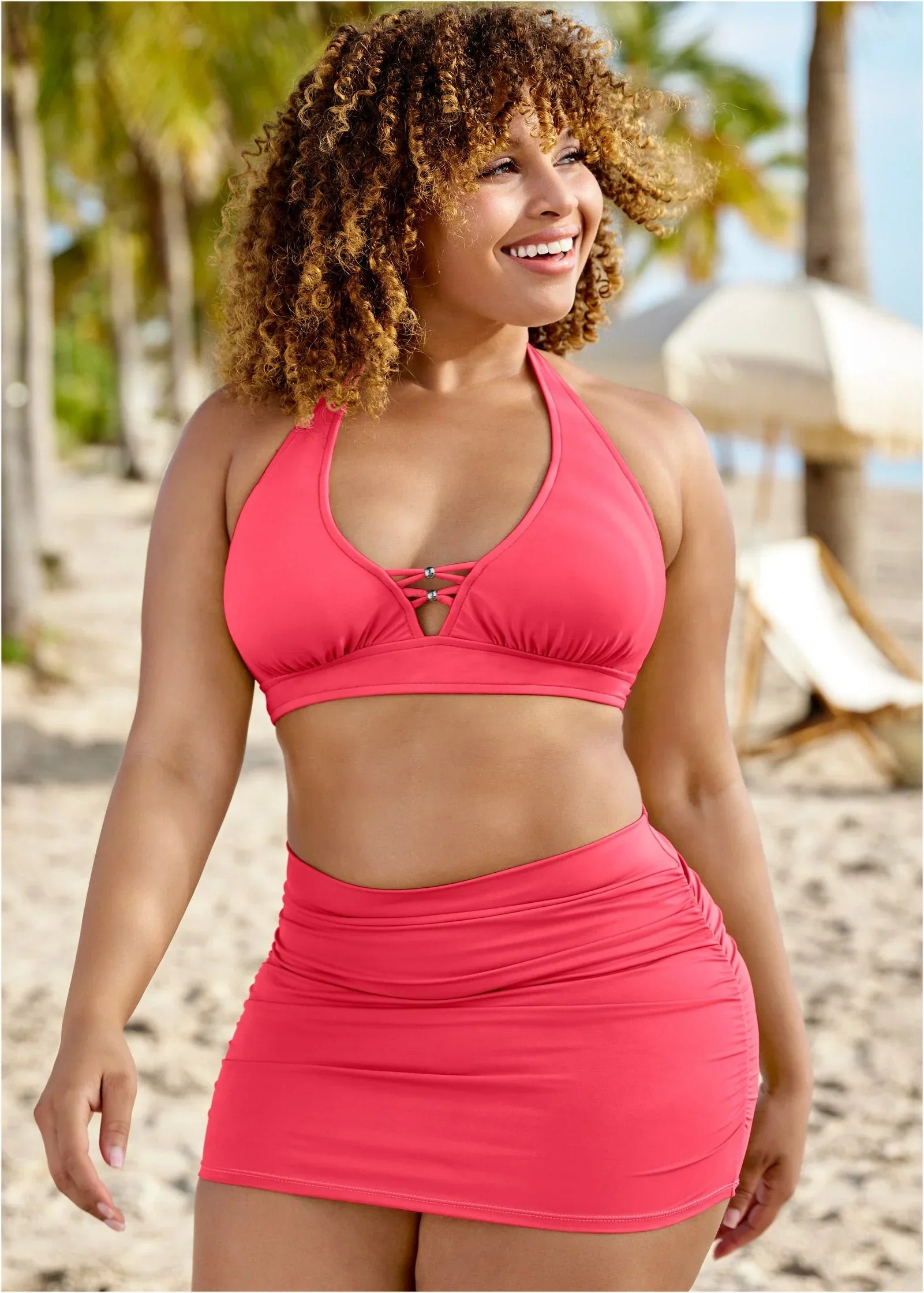 Sensational Swim Skirt Sunset Pink