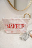 KenzKustomz Pink Ribbons Clear Coat Bag Makeup PREORDER
