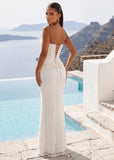 Delicate Desire Corset Lace Maxi Dress Ivory