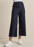 High Rise Wide Leg Jeans Dark Wash