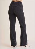 Rhinestone Embellished Jeans Black Wash