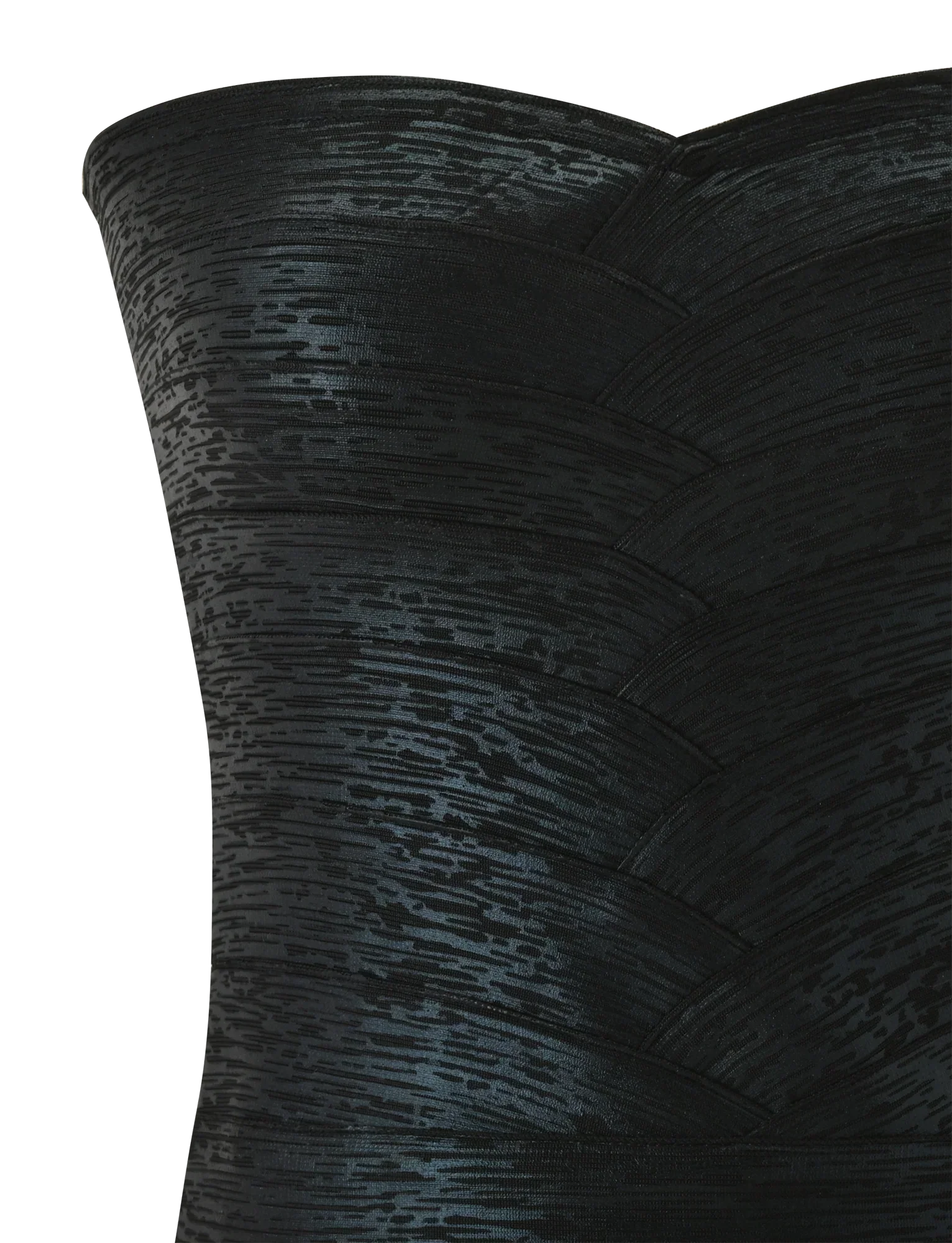 NIYA METALLIC BANDAGE TOP BLACK