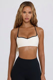Soft Active Sweetheart Neck Sports Bra in White
