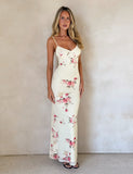 JULIANNA DRESS YELLOW MACRO FLORAL POP FLORAL