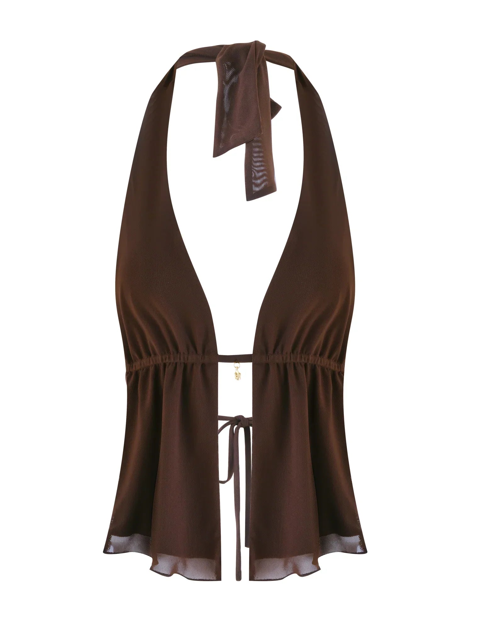 ESHA TOP BROWN CHOCOLATE