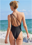 Strappy One Piece Black Beauty