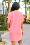 Paola Pink T Shirt Dress