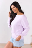 Preslee Lavender Slouchy Top