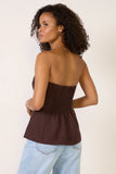 Kai Strapless Button Front Top