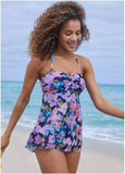 Lanai Bandeau Tankini Top Evening Bloom