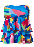 Ruffle Bandeau Tankini Top Living Art