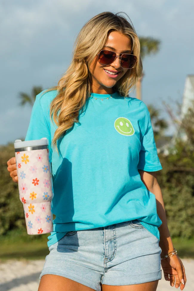 Errrbody At The Pool Aqua Blue Graphic Tee
