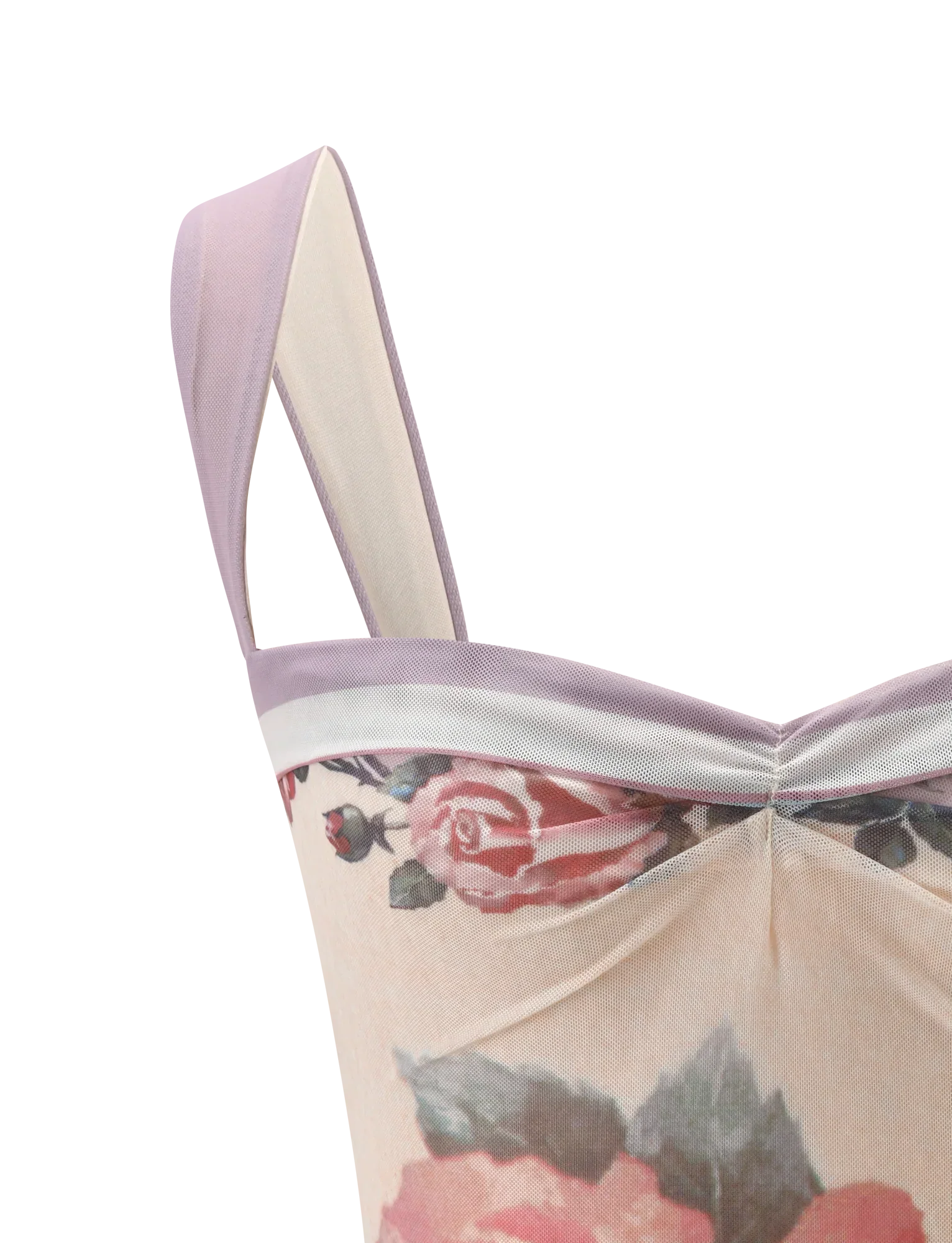 RAFFIE PRINTED CORSET POSTCARD FLORAL