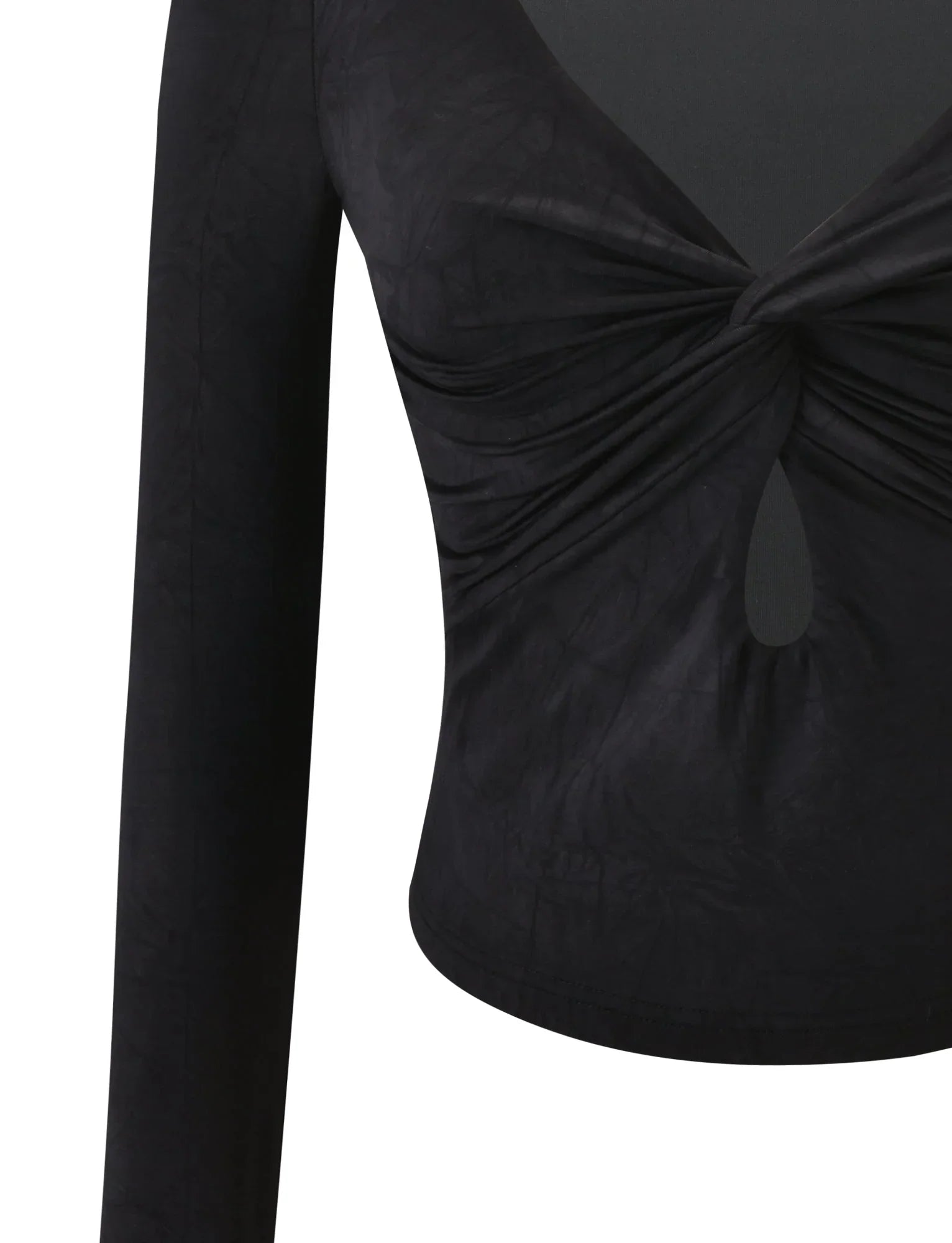 SAFFIRA LONG SLEEVE TOP BLACK