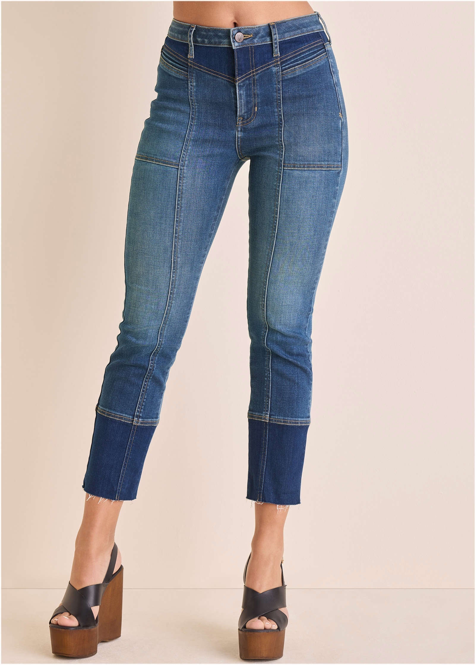 Audrey Straight Leg Jean Medium Dark Wash