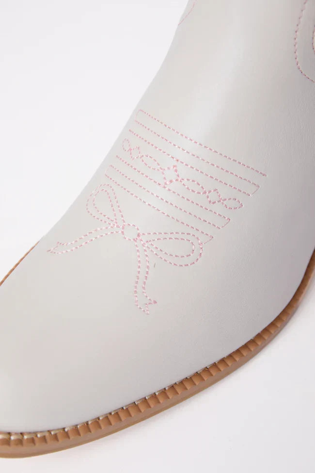 Mila Ivory Heart Cowboy Boots