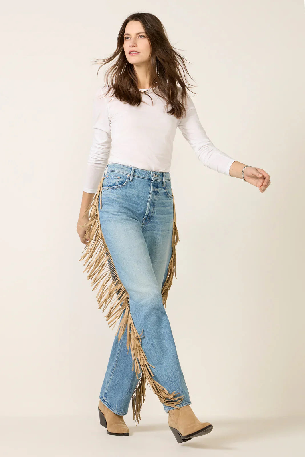 Fringe Half Pipe Button Sneak