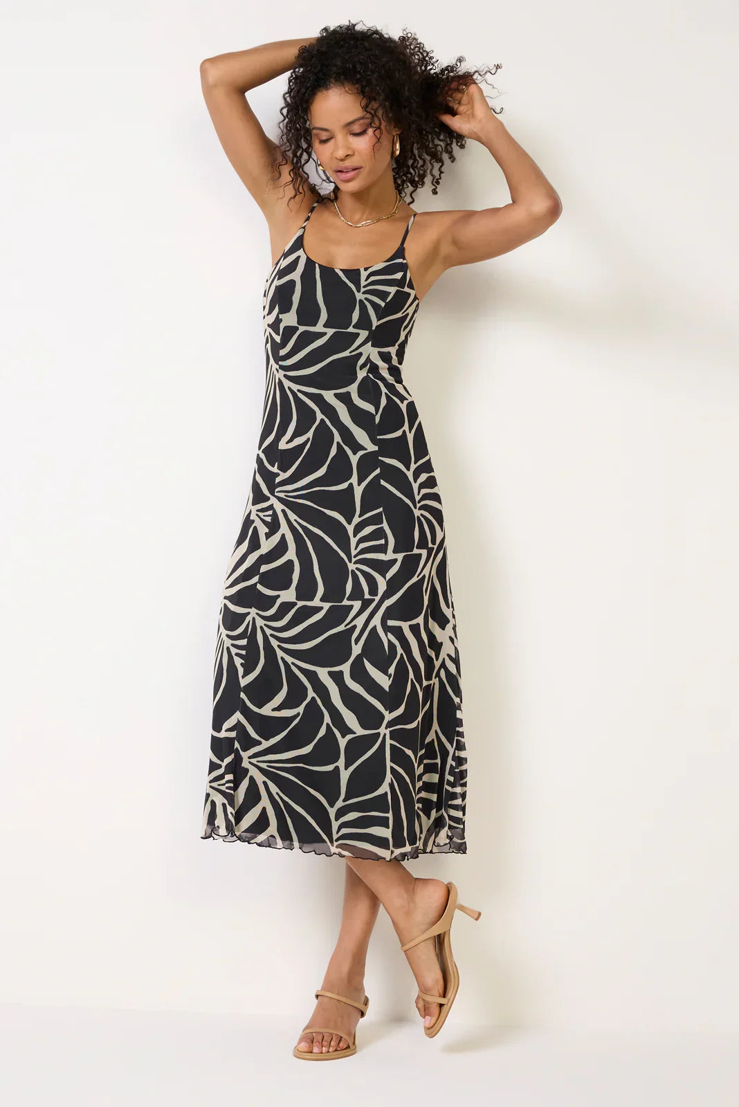 Charisma Tova Palm Midi Dress