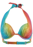 Shine Marilyn Push Up Halter Top Multi Color