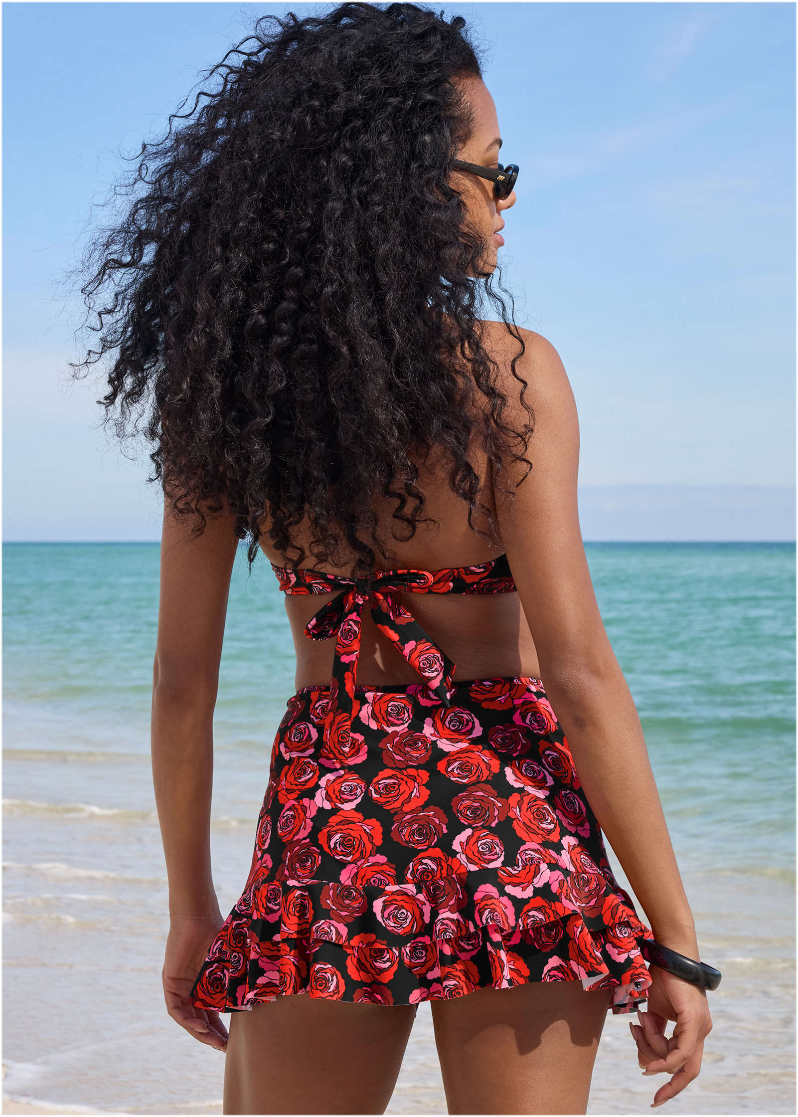 Cover Up Mini Skirt Rose Garden