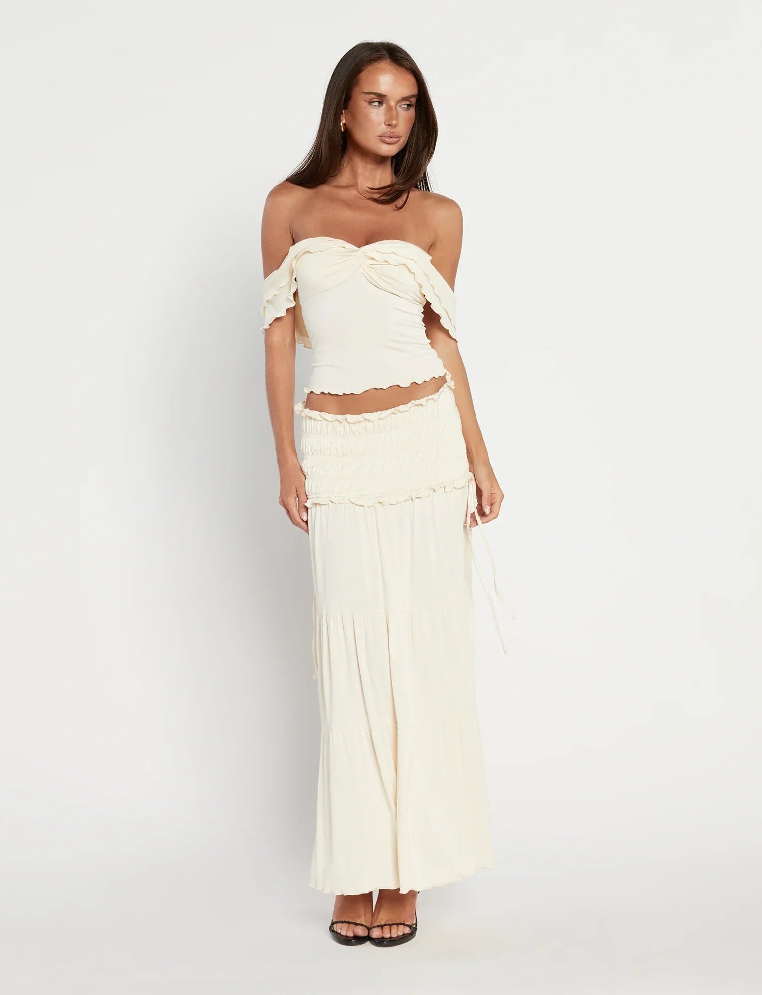 DENALI MAXI SKIRT NEUTRAL BONE