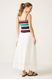Shadow Stripe Maxi Skirt