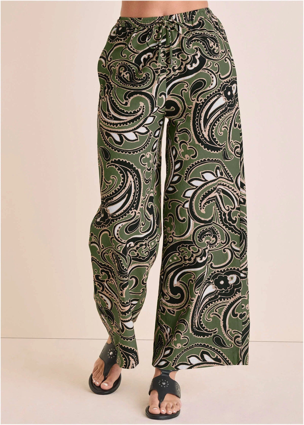 Linen Wide Leg Pant Large Splendid Paisley