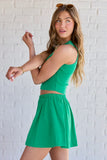 Remy Green Skirt Set